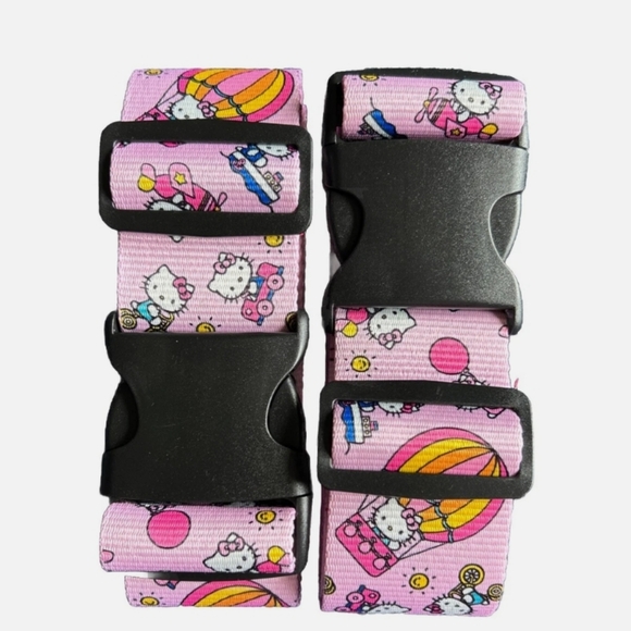 Hello Kitty Other - Hello Kitty Pink Adjustable Luggage Straps
